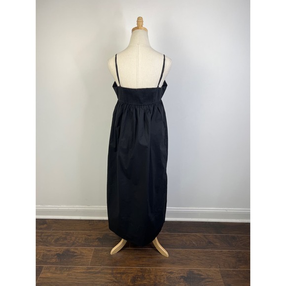QUINCE Black 100% Organic Cotton Poplin Sleeveless Maxi Dress NWT Size XS - Picture 10 of 13
